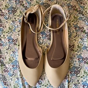 Madden Girl Ankle Strap Pointed Toe Flat
